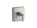 KOHLER K-TS13135-4A-BN Pinstripe Pure Rite-Temp Valve Trim With Lever Handle - Vibrant Brushed Nickel