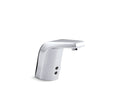 KOHLER K-7515-SATA-CP Sculpted Touchless Single-Hole Lavatory Faucet With Insight Sensor Technology And Temperature Mixer, Hes-Powered, Less Drain, 0.35 Gpm - Polished Chrome