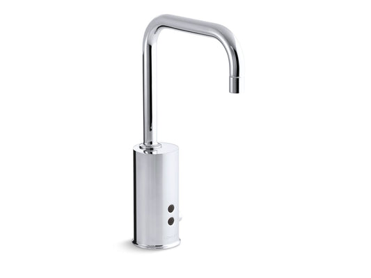 KOHLER K-7519-CP Gooseneck Touchless Faucet With Insight Technology And Temperature Mixer, Hybrid-Powered In Polished Chrome