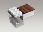 KOHLER K-6236-ST Stages Accessory Storage Rack For Stages 33" And 45" Sinks - Stainless Steel