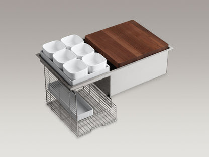 KOHLER K-6236-ST Stages Accessory storage rack for Stages 33" and 45" sinks - Stainless Steel