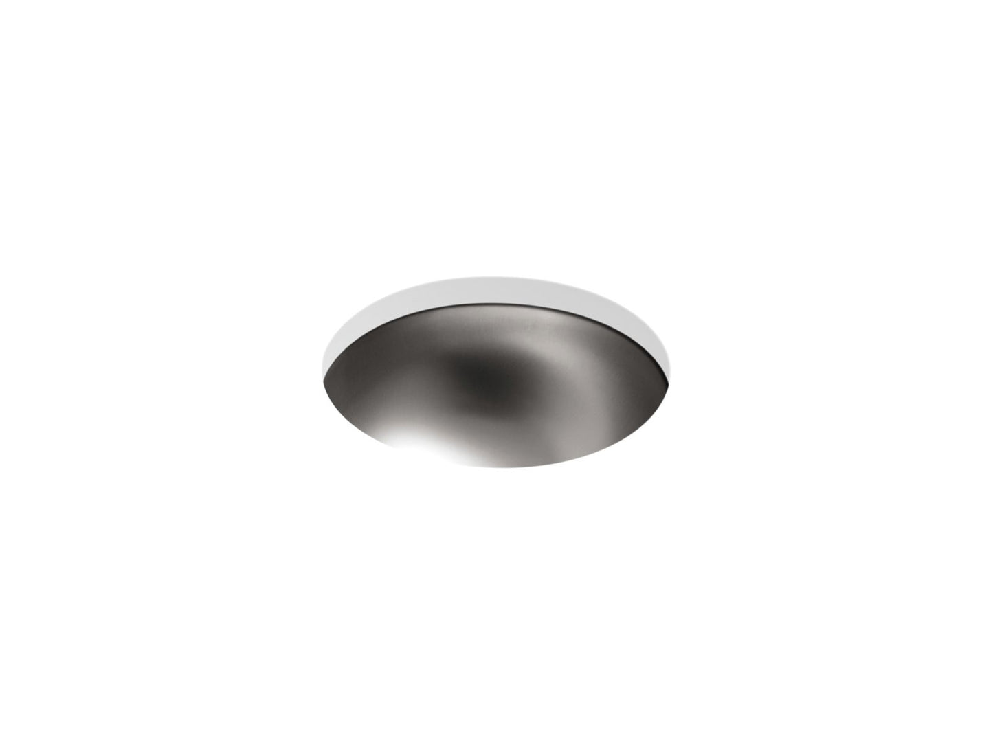 KOHLER K-2610-SU-NA Bolero 13-3/4" Round Drop-In/Undermount Bathroom Sink, No Overflow