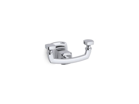 KOHLER K-16256-CP Margaux Double Robe Hook In Polished Chrome