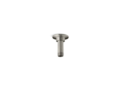 KOHLER K-7396-BN 3" ceiling-mount single-function rainhead arm and flange - Vibrant Brushed Nickel