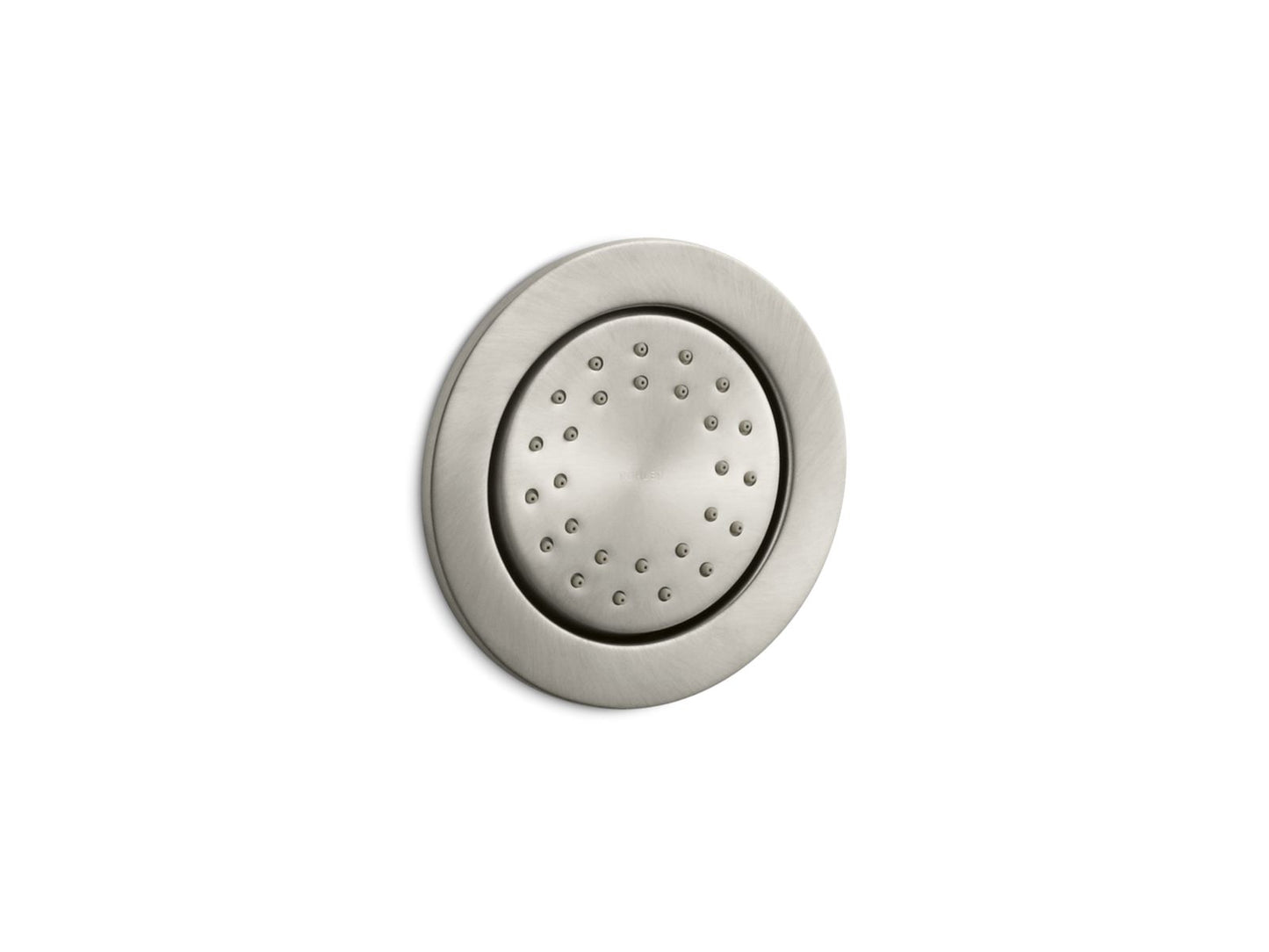 KOHLER K-77119-BN WaterTile Round 27-nozzle single-function body spray, 1.0 gpm - Vibrant Brushed Nickel