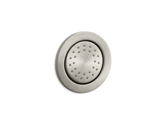 KOHLER K-77119-BN WaterTile Round 27-nozzle single-function body spray, 1.0 gpm - Vibrant Brushed Nickel