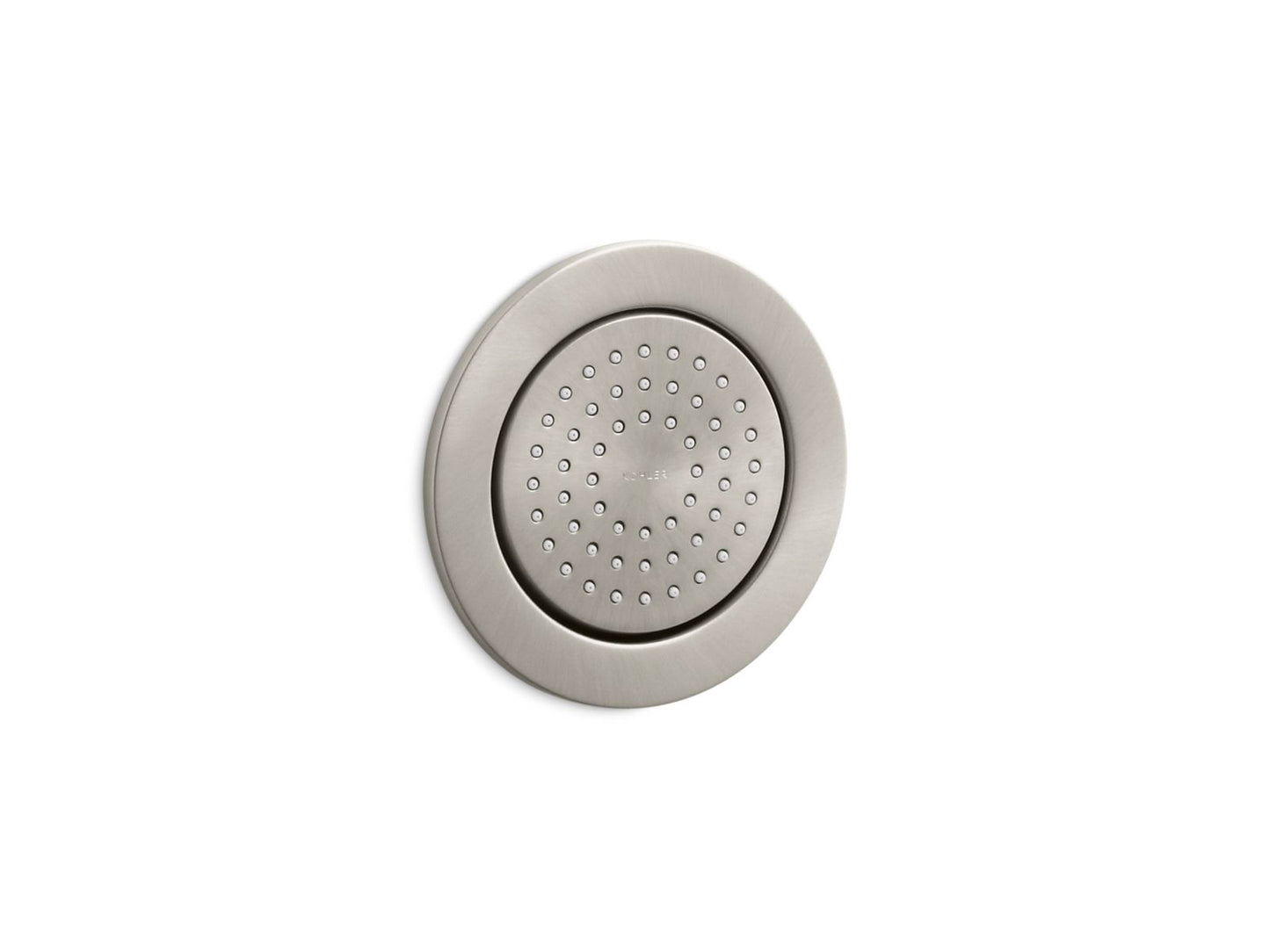 KOHLER K-8014-BN WaterTile Round 54-nozzle single-function body spray, 2.0 gpm - Vibrant Brushed Nickel