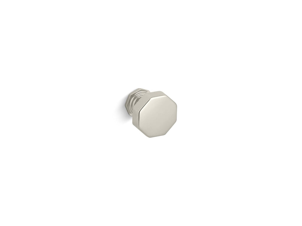 KOHLER K-13126-SN Pinstripe Cabinet Knob - Vibrant Polished Nickel