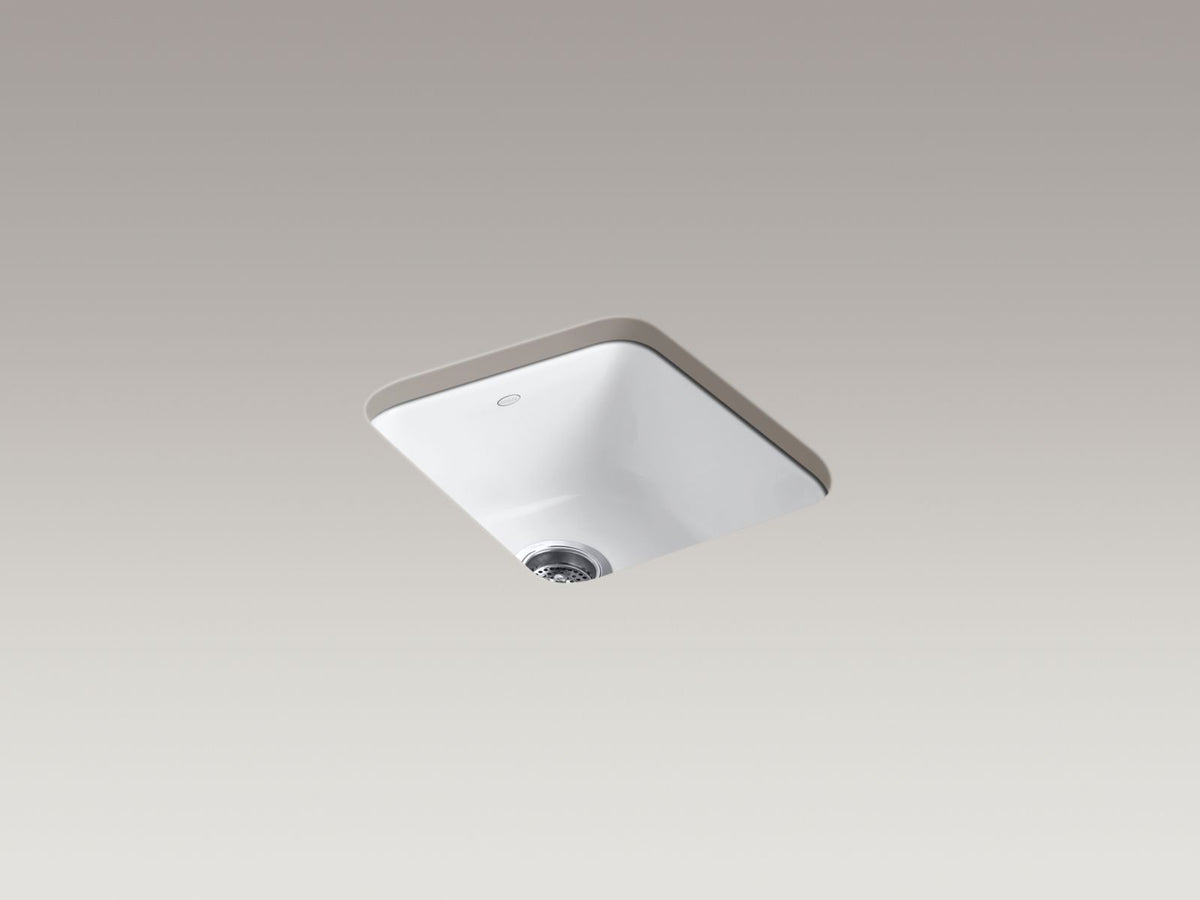 KOHLER K-6584-FF Iron/Tones 17" Top-/Undermount Single-Bowl Bar Sink - Sea Salt