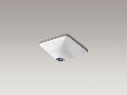 KOHLER K-6584-FF Iron/Tones 17" top-/undermount single-bowl bar sink - Sea Salt