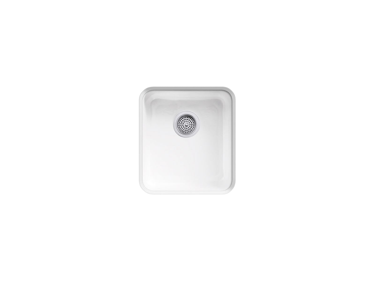KOHLER K-6584-FF Iron/Tones 17" Top-/Undermount Single-Bowl Bar Sink - Sea Salt