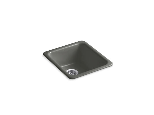 KOHLER K-6584-58 Iron/Tones 17" Top-/Undermount Single-Bowl Bar Sink In Thunder Grey