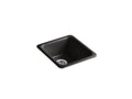 KOHLER K-6584-7 Iron/Tones 17" Top-/Undermount Single-Bowl Bar Sink - Black Black