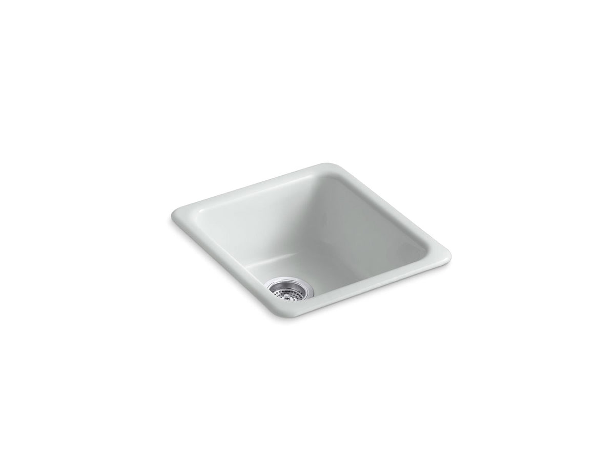 KOHLER K-6584-95 Iron/Tones 17" Top-/Undermount Single-Bowl Bar Sink - Ice Grey