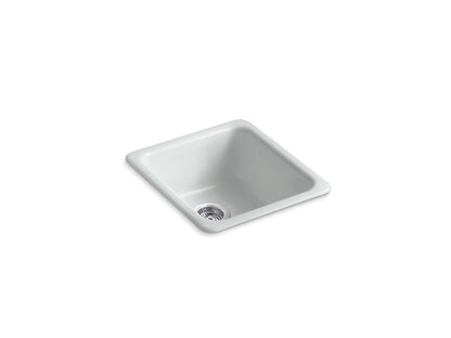 KOHLER K-6584-95 Iron/Tones 17" top-/undermount single-bowl bar sink - Ice Grey