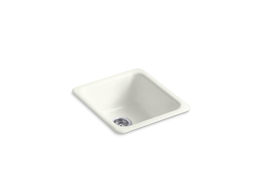 KOHLER K-6584-NY Iron/Tones 17" Top-/Undermount Single-Bowl Bar Sink In Dune