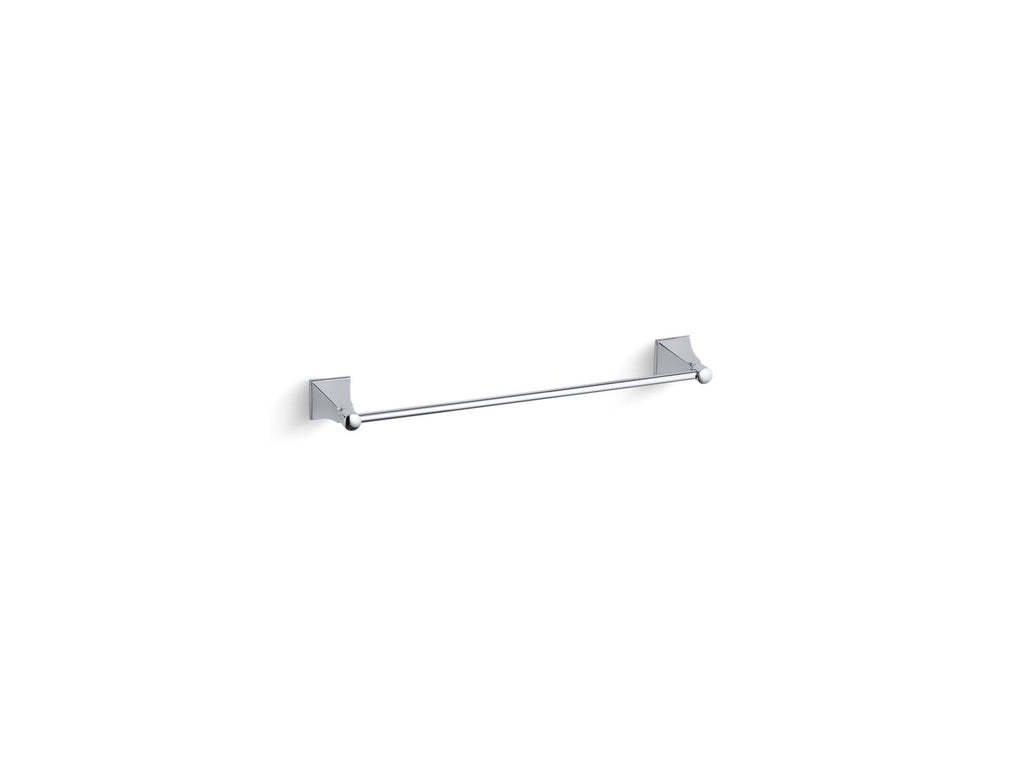 KOHLER K-485-CP Memoirs Stately 18" Towel Bar - Polished Chrome
