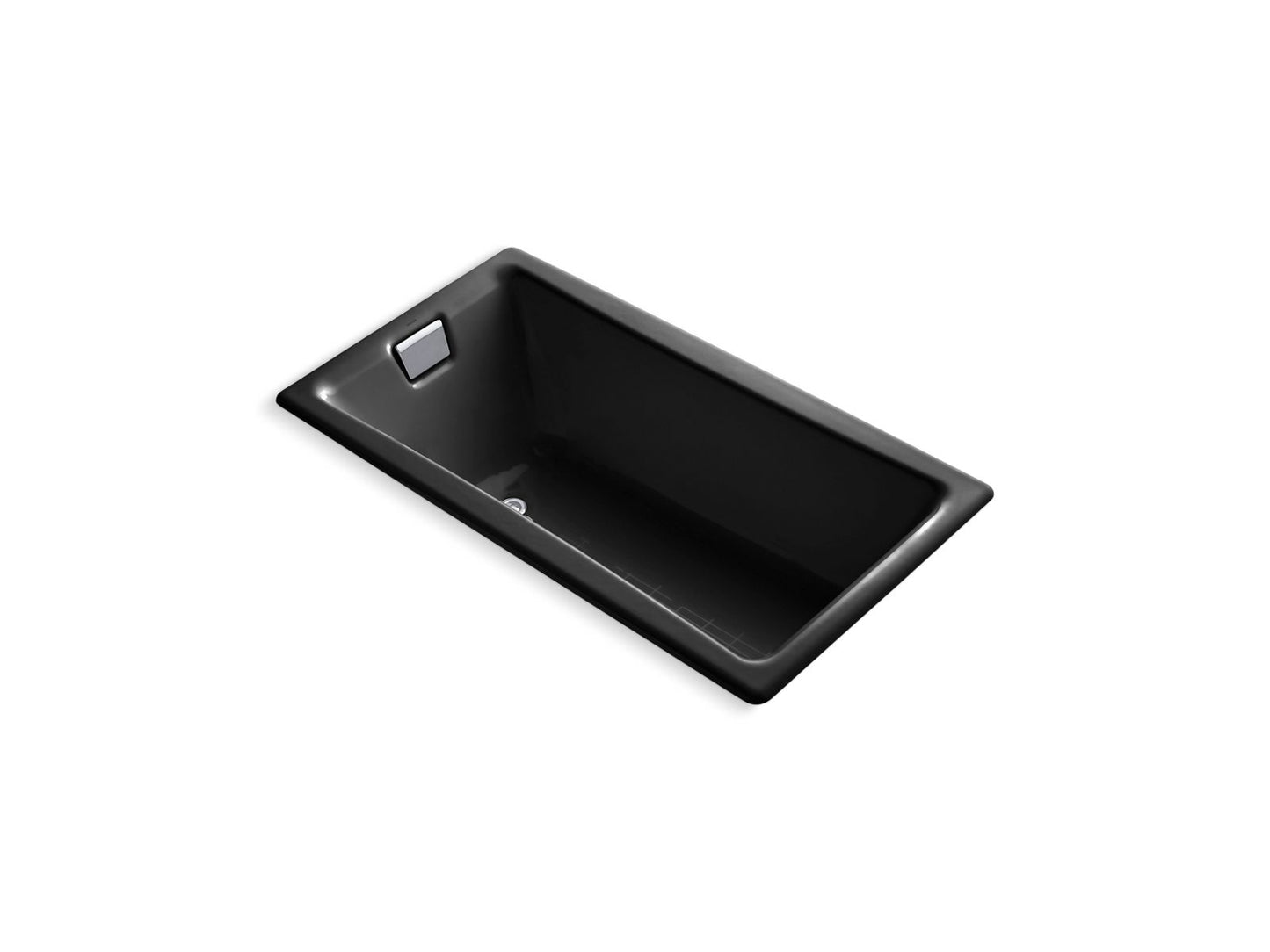 KOHLER K-850-7 Tea-For-Two 60" X 32" Drop-In Bath In Black Black