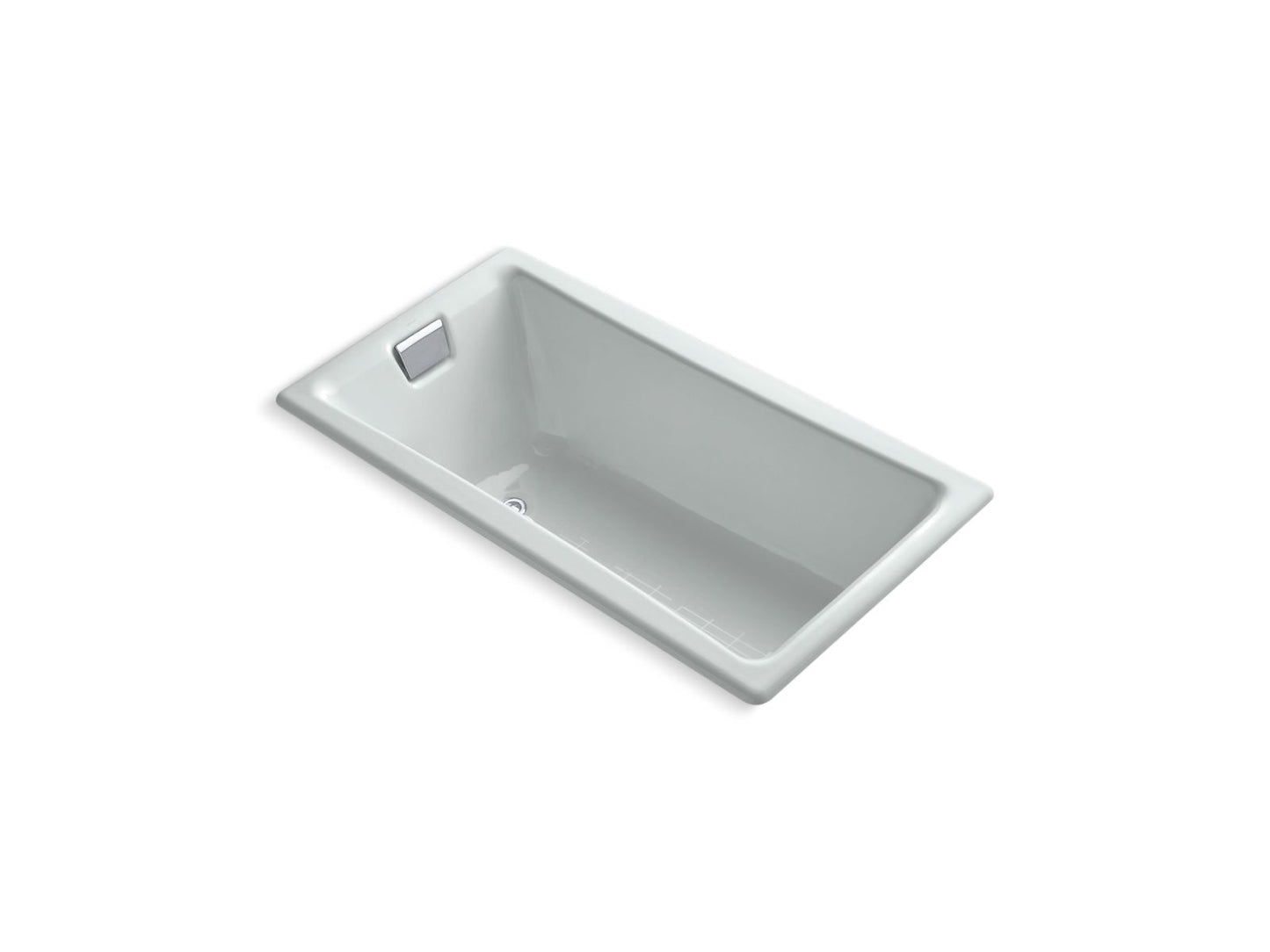 KOHLER K-850-95 Tea-For-Two 60" X 32" Drop-In Bath In Ice Grey