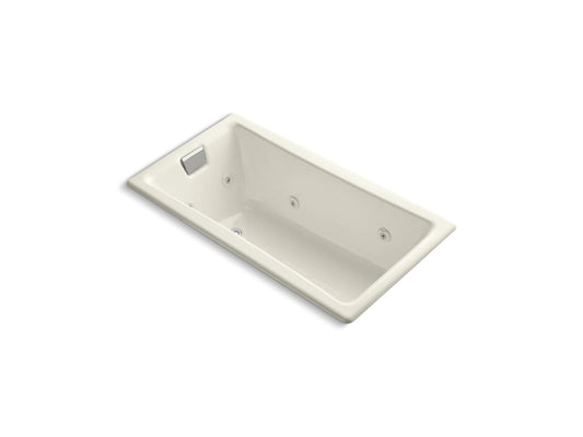 KOHLER K-852-JH-96 Tea-For-Two 60" X 32" Drop-In/Undermount Whirlpool Bath In Biscuit