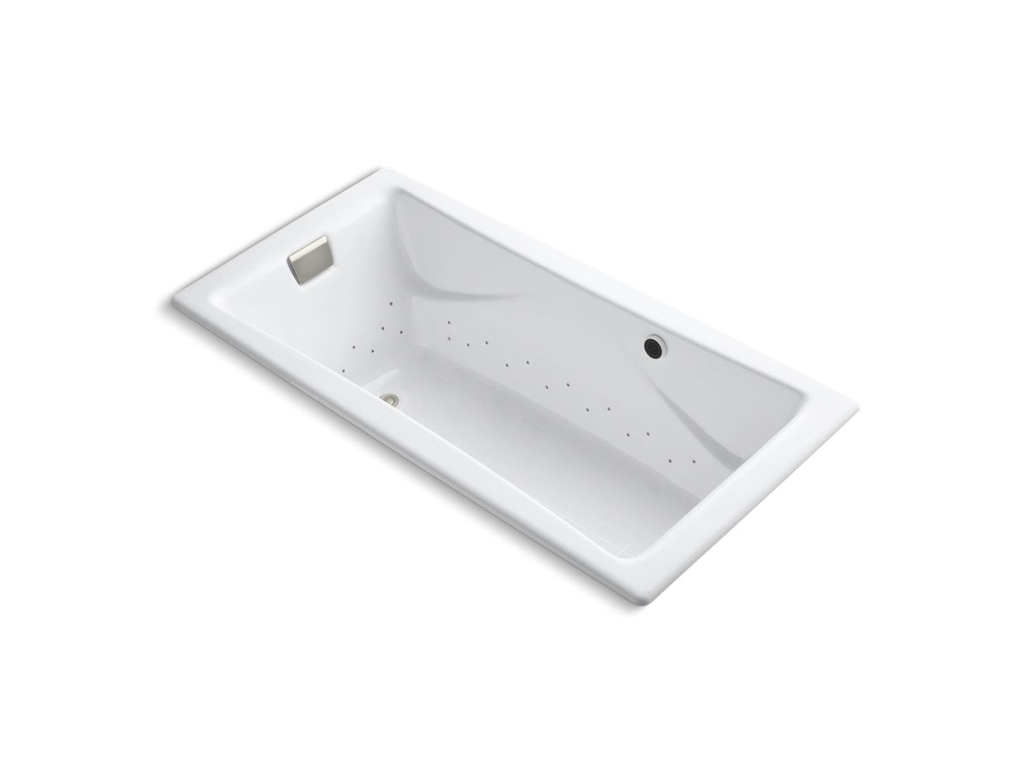 KOHLER K-865-GHBN-0 Tea-For-Two 71-3/4" X 36" Drop-In Heated Bubblemassage Air Bath In White