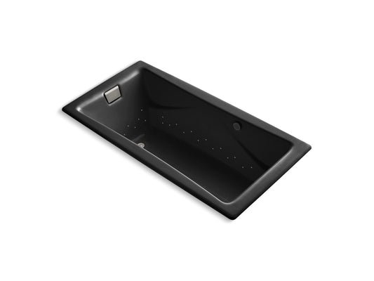 KOHLER K-865-GHBN-7 Tea-For-Two 71-3/4" X 36" Drop-In Heated Bubblemassage Air Bath In Black Black