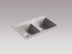 KOHLER K-3820-1-NA Vault 33" Top-/Undermount Double-Bowl Kitchen Sink - Stainless Steel