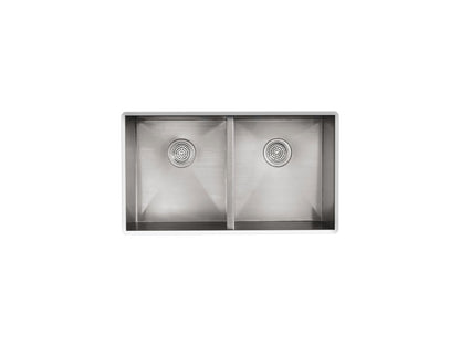 KOHLER K-3820-4-NA Vault 33" top-/undermount double-bowl kitchen sink - Stainless Steel