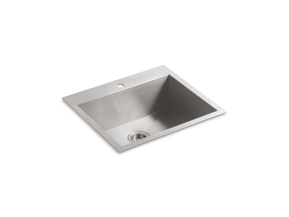 KOHLER K-3822-1-NA Vault 25" top-/undermount single-bowl kitchen sink - Stainless Steel