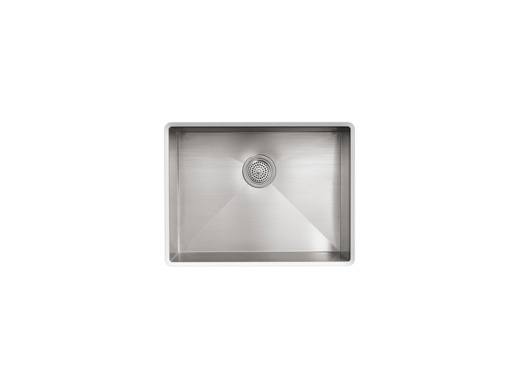 KOHLER K-3822-4-NA Vault 25" Top-/Undermount Single-Bowl Kitchen Sink - Stainless Steel