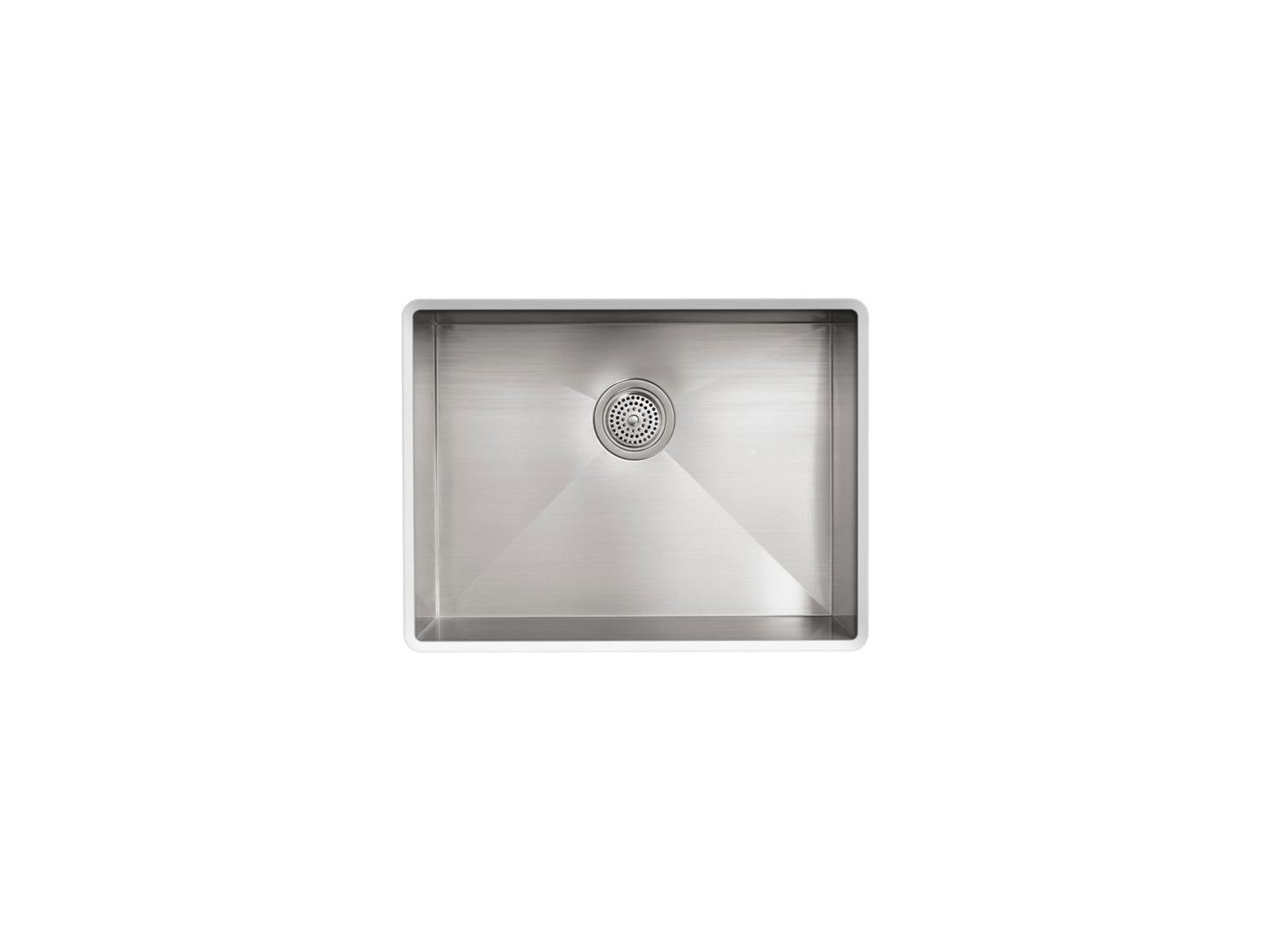 KOHLER K-3822-4-NA Vault 25" top-/undermount single-bowl kitchen sink - Stainless Steel
