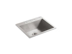 KOHLER K-3822-4-NA Vault 25" Top-/Undermount Single-Bowl Kitchen Sink - Stainless Steel