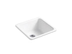KOHLER K-6587-7 Iron/Tones 21" Top-/Undermount Single-Bowl Bar Sink - Black Black
