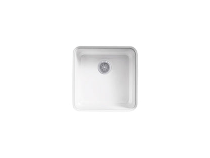 KOHLER K-6587-95 Iron/Tones 21" top-/undermount single-bowl bar sink - Ice Grey