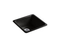 KOHLER K-6587-7 Iron/Tones 21" Top-/Undermount Single-Bowl Bar Sink - Black Black
