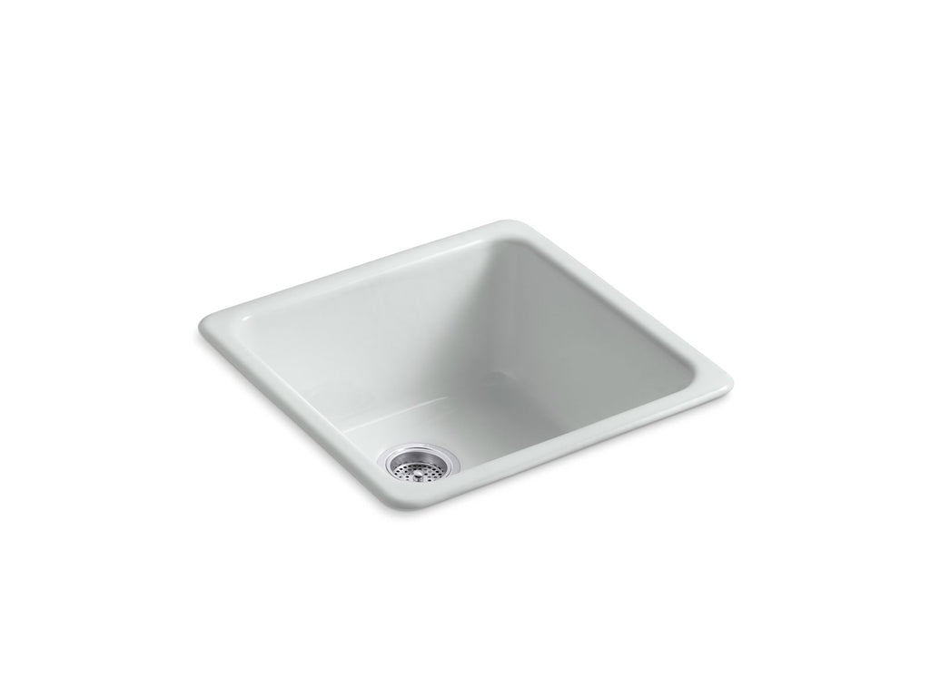 KOHLER K-6587-95 Iron/Tones 21" Top-/Undermount Single-Bowl Bar Sink - Ice Grey