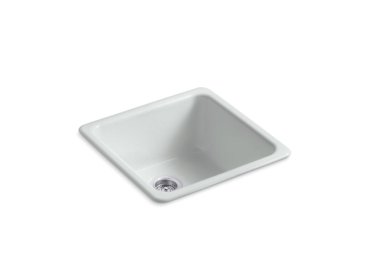 KOHLER K-6587-95 Iron/Tones 21" Top-/Undermount Single-Bowl Bar Sink - Ice Grey