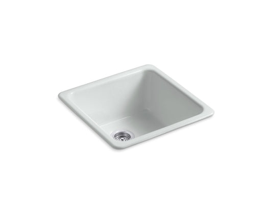 KOHLER K-6587-95 Iron/Tones 21" top-/undermount single-bowl bar sink - Ice Grey