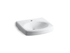 KOHLER K-2028-1-0 Pinoir 22" Oval Wall-Mount Bathroom Sink - White