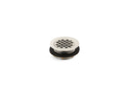 KOHLER K-9132-SN Round Shower Drain For Use With Plastic Pipe, Gasket Included - Vibrant Polished Nickel