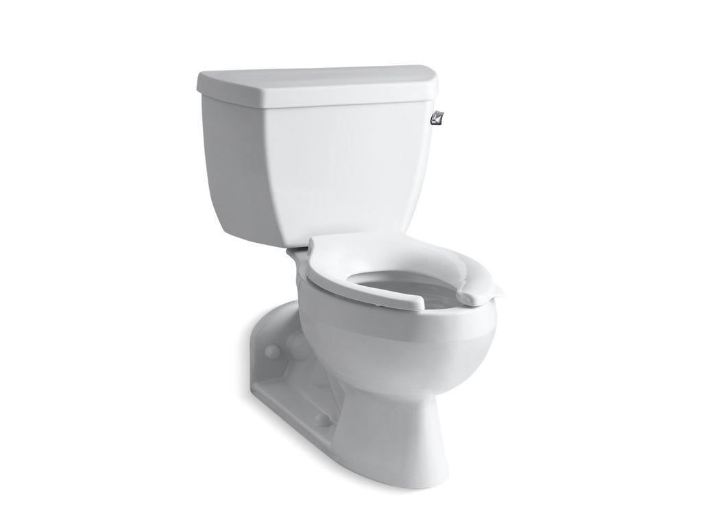 KOHLER K-3554-RA-0 Barrington Two-Piece Elongated Toilet, 1.6 Gpf - White