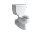 KOHLER K-3554-RA-0 Barrington Two-Piece Elongated Toilet, 1.6 Gpf - White