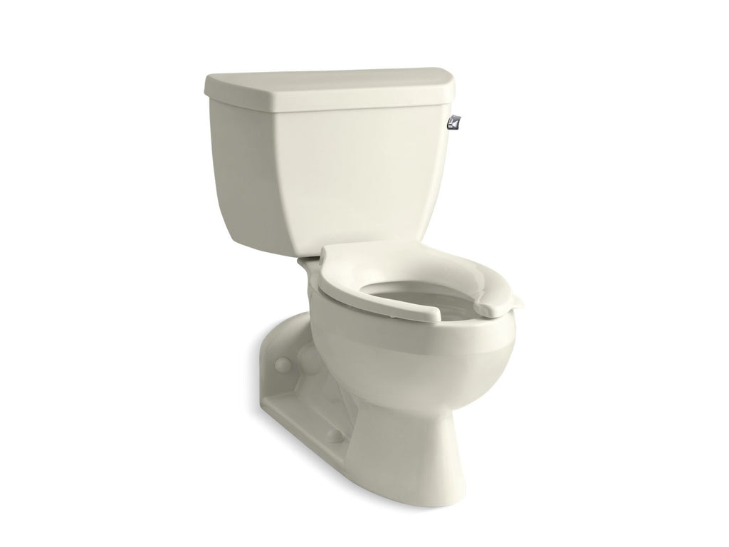 KOHLER K-3554-RA-96 Barrington Two-Piece Elongated Toilet, 1.6 Gpf - Biscuit