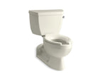 KOHLER K-3554-RA-96 Barrington Two-Piece Elongated Toilet, 1.6 Gpf - Biscuit