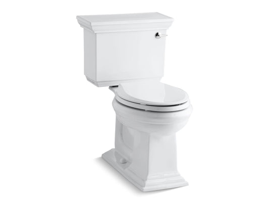 KOHLER K-3817-RA-0 Memoirs Stately Two-Piece Elongated Toilet, 1.28 Gpf In White