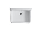 KOHLER K-12781-0 Gilford 30" X 22" Bracket-Mount Scrub-Up/Plaster Sink With Single Faucet Hole - White