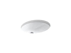 KOHLER K-2210-0 Caxton 19-1/4" Oval Undermount Bathroom Sink - White