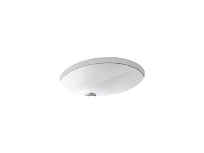 KOHLER K-2210-0 Caxton 19-1/4" oval undermount bathroom sink - White