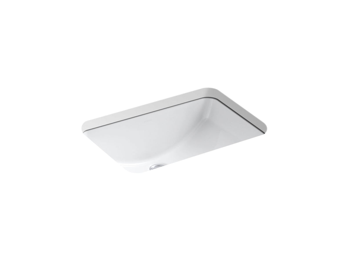 KOHLER K-2214-0 Ladena 21" Rectangular Undermount Bathroom Sink - White