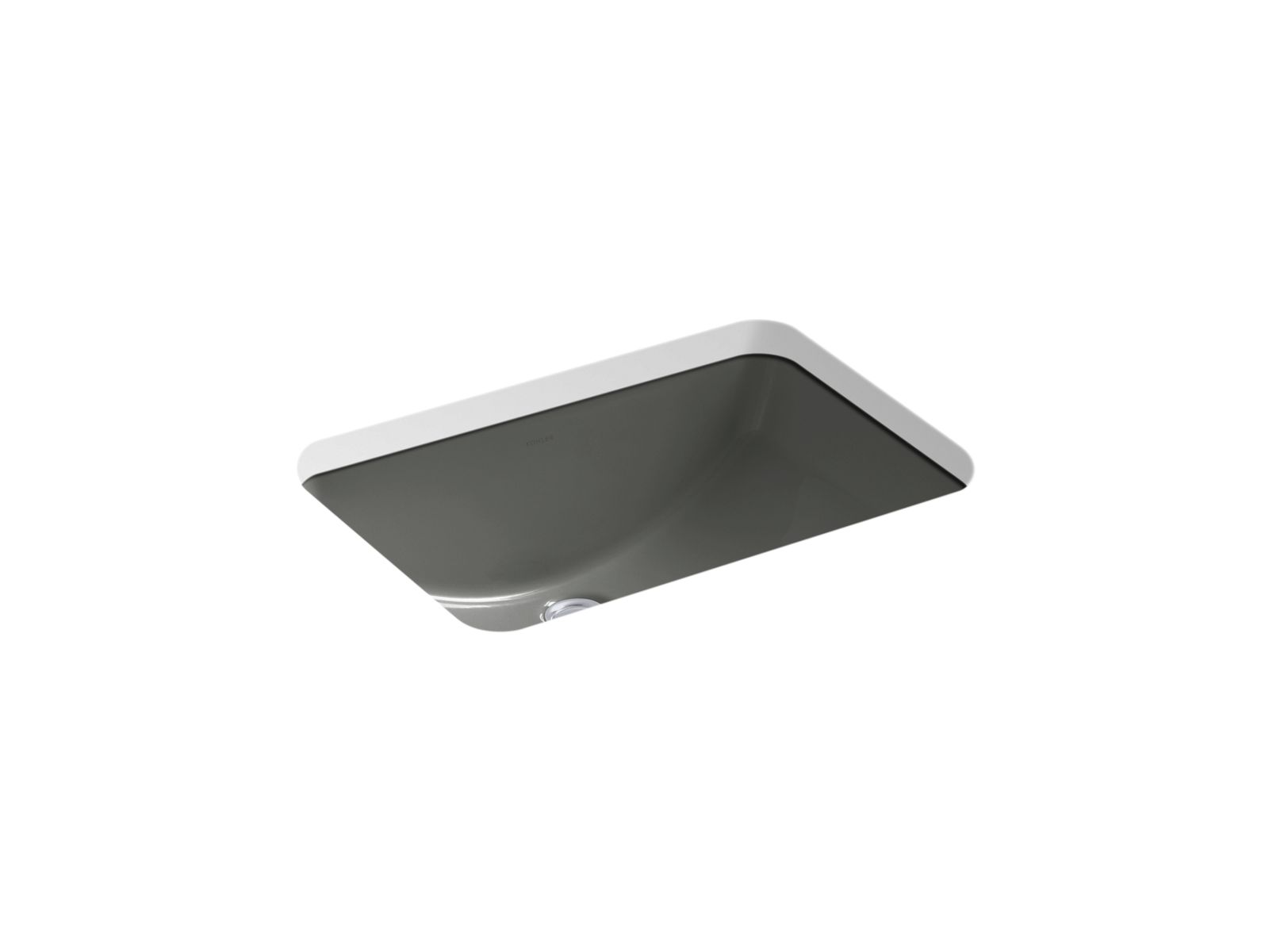 KOHLER K-2214-58 Ladena 21" Rectangular Undermount Bathroom Sink In Thunder Grey